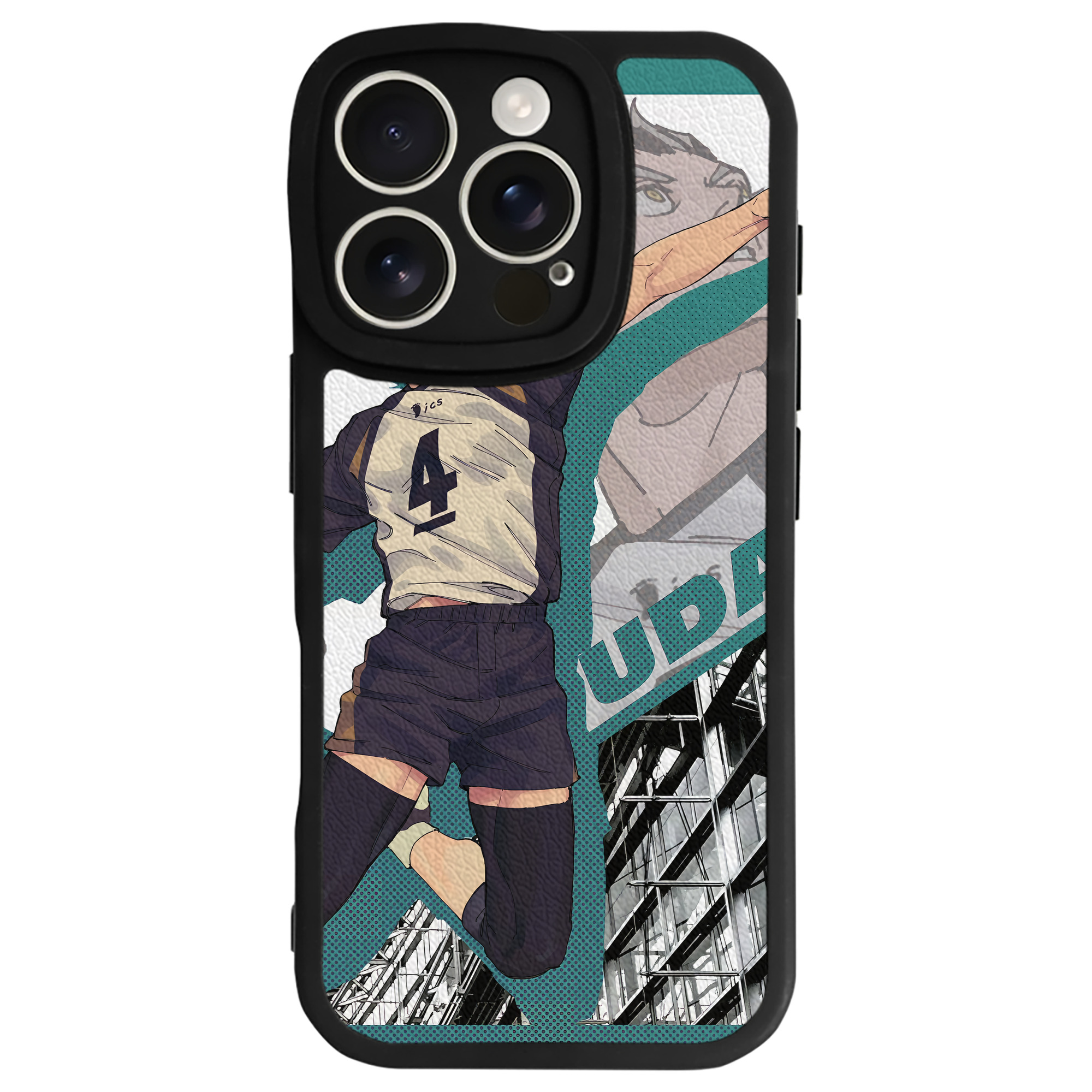 （画像用） ハイキュー!! Haikyu!! 【iPhone 16シリーズ対応】シリコンスマホケース（レザー調） 材質：シリコン
